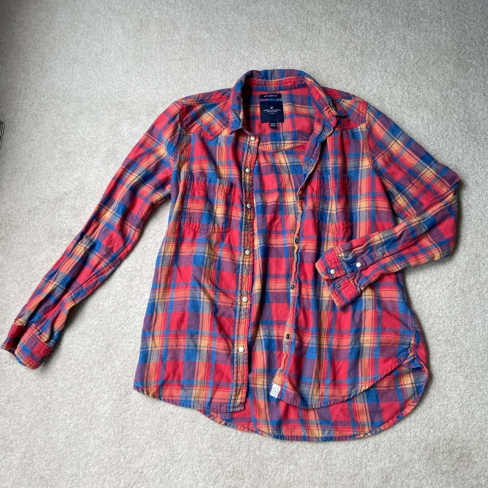 American Eagle Outfitters Boyfriend Fit Flannel
